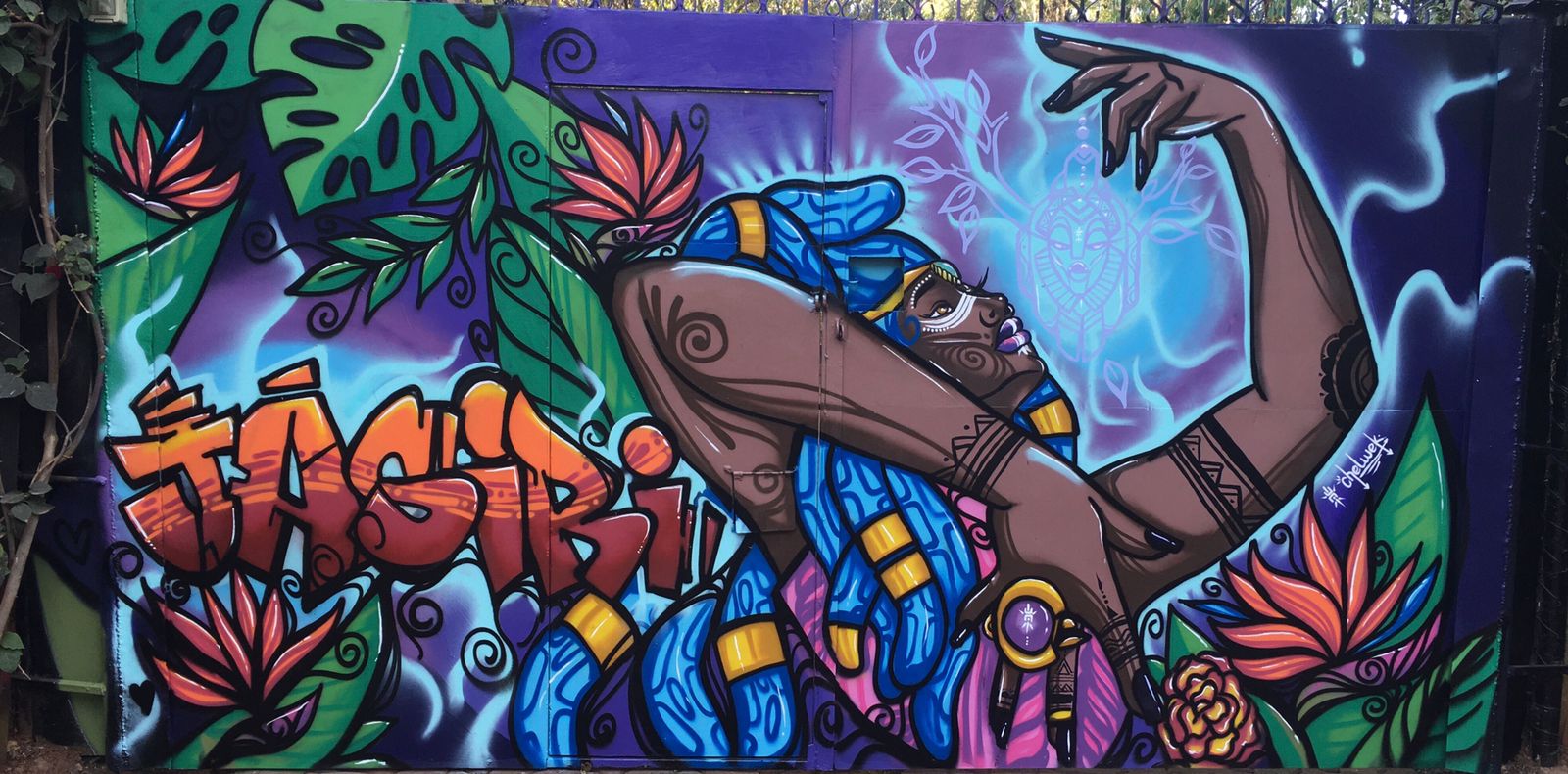 Vibrant JASIRI street-art mural celebrating African heritage, creativity, and cultural identity